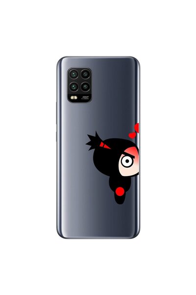 Dali Design Xiaomi Mi 10 Lite Compatible Transparent Case Couple Pucca 1 Design