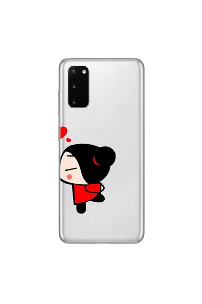 Dali Design Samsung Galaxy S20+ Compatible Transparent Case Couple Garry 2 De...