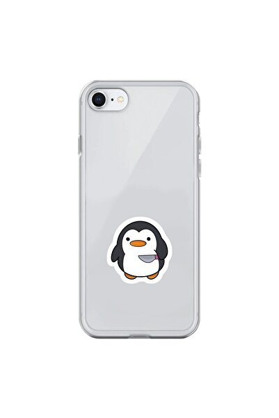 Dali Design حافظة شفافة متوافقة مع هاتف iPhone 6S بتصميم Couple Penguin 2