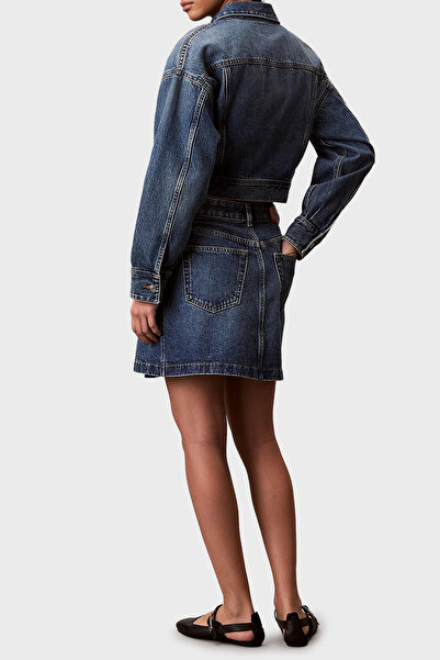 Calvin Klein Pamuklu Regular Fit Mini Boy Kot Etek LV047D776G0MH ETEK LV047D776G 0MH