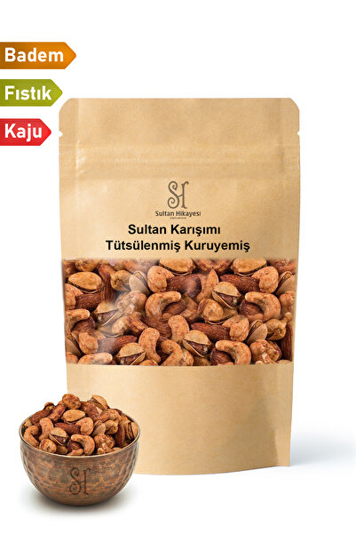 Sultan Hikayesi Sultan Karışımı Tütsülenmiş Karışık Kuruyemiş 125 Gr (Badem –...