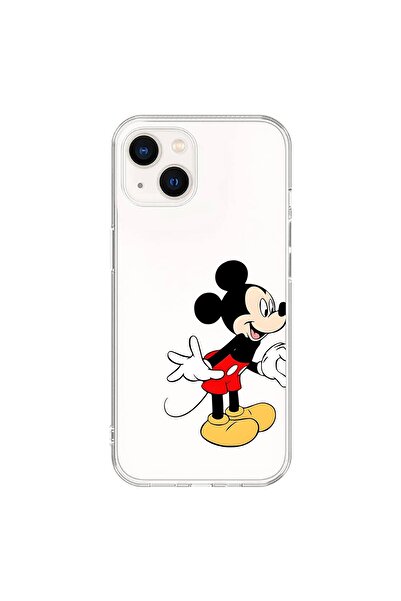 Dali Design حافظة شفافة متوافقة مع هاتف iPhone 14 بتصميم Couple Mickey 1