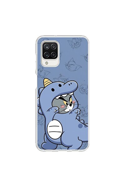 Dali Design حافظة شفافة متوافقة مع هاتف سامسونج جالاكسي A12 بتصميم كيور كات 1