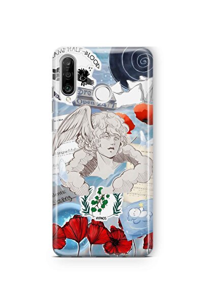 FLAMENKO حافظة هاتف شفافة بنمط هايبنوس متوافقة مع هاتف هواوي بي 30 لايت