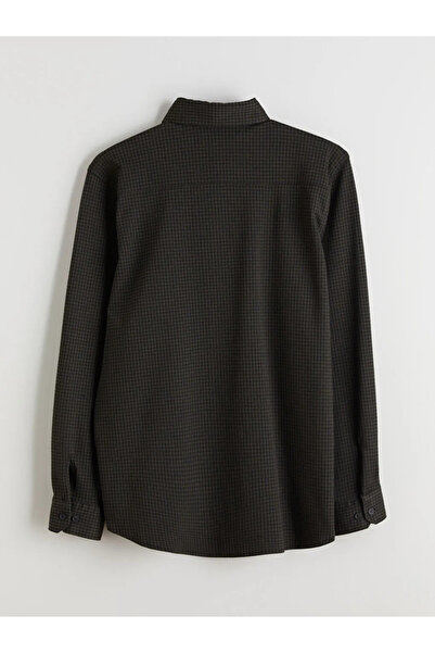 LC Waikiki Cămașă pentru bărbați în carouri cu mânecă lungă, cu formă obișnuită