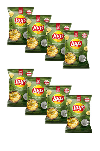 Lay's Seasonal Greens Chips with Yogurt 105 Gr X 8 Pieces