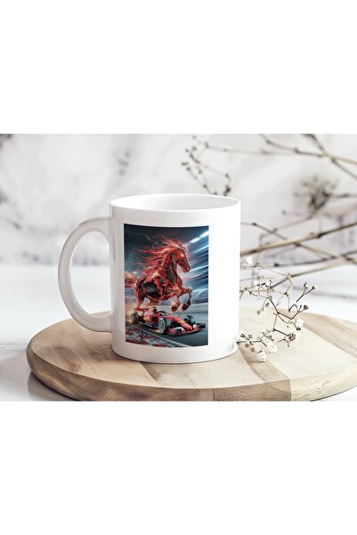 Beramussa كوب بتصميم فيراري من شركة أتيش أتلي - هدية فورمولا 1 تحمل طابع القو...