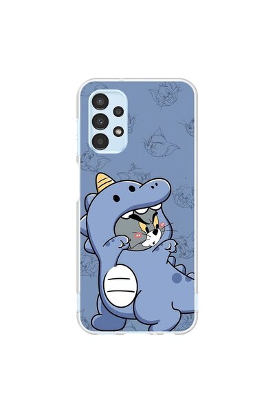 Dali Design حافظة شفافة متوافقة مع هاتف سامسونج جالاكسي A13 بتصميم كيور كات 1