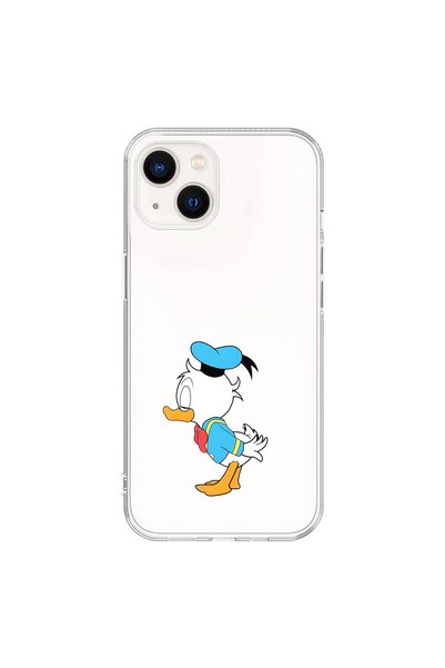 Dali Design حافظة شفافة متوافقة مع هاتف iPhone 14 Plus بتصميم Couple Duck 2