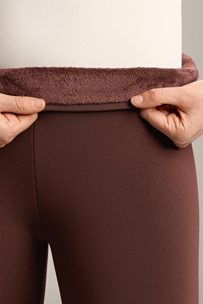 Oysho Super-extra-warm seamless 70cm high-rise ankle-length leggings