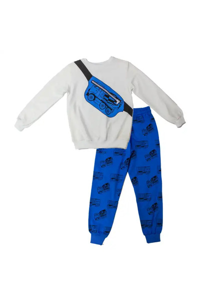 CNS Concept Blue White Waist Bag Print Tracksuit Tk.