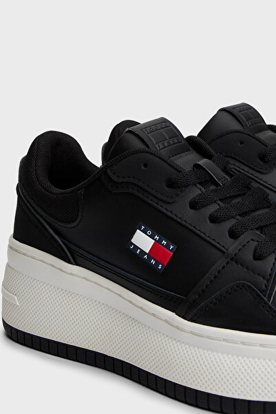 Tommy Jeans Deri Bağcıklı Sneaker Ayakkabı AYAKKABI EN0EN02860 BDS