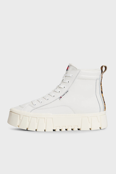 Tommy Jeans Kalın Tabanlı Leopar Detaylı Sneaker Ayakkabı AYAKKABI EN0EN02858 YBL
