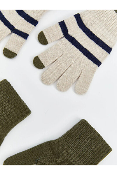 LC Waikiki Boys' Knitted Gloves 3-Pack