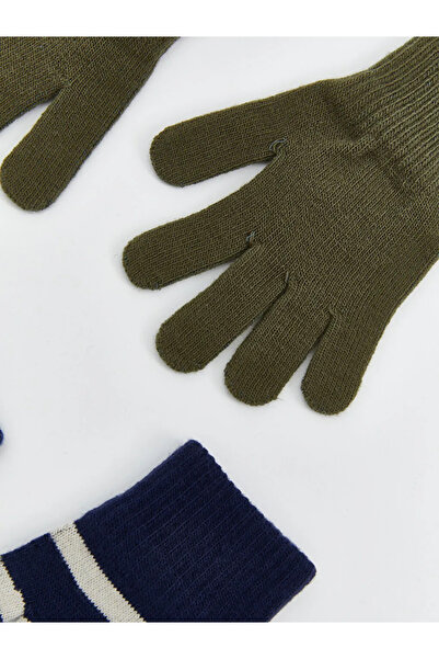 LC Waikiki Boys' Knitted Gloves 3-Pack