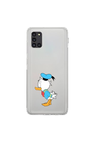 Dali Design حافظة شفافة متوافقة مع هاتف سامسونج جالاكسي A31 بتصميم Couple Duck 2
