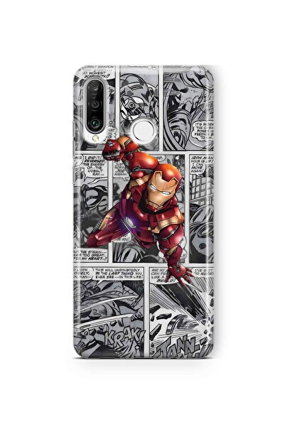 FLAMENKO حافظة هاتف شفافة بنمط كوميدي متوافقة مع هاتف هواوي P30 لايت