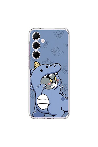 Dali Design حافظة شفافة متوافقة مع هاتف سامسونج جالاكسي A55 بتصميم Couple Tom 1