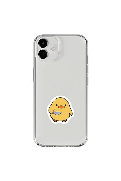 Dali Design iPhone 12 Mini Compatible Transparent Case Couple Chick 1 Design