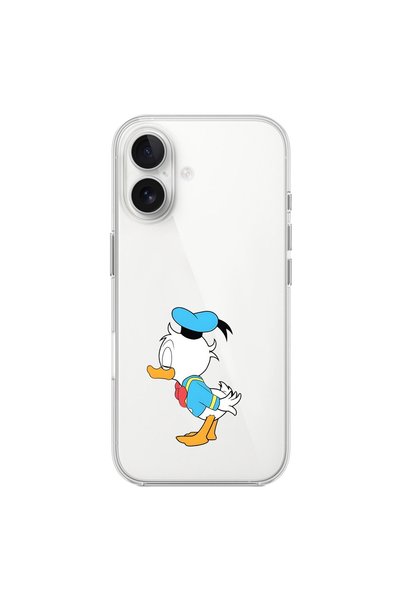 Dali Design iPhone 16 Plus Compatible Transparent Case Couple Duck 2 Designs