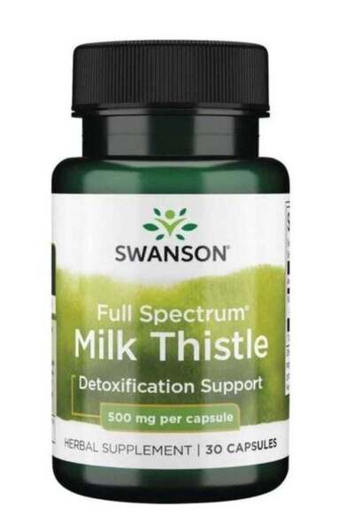 SWANSON شوك الحليب كامل الطيف ٥٠٠ مجم - ٣٠ كبسولة