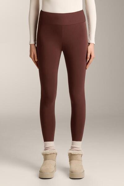 Oysho Super-extra-warm seamless 70cm high-rise ankle-length leggings