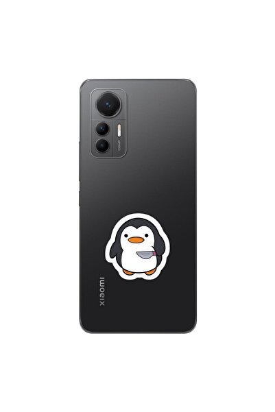 Dali Design حافظة شفافة متوافقة مع هاتف Xiaomi Mi 12 Lite بتصميم Couple Pengu...