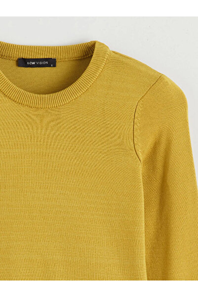 LC Waikiki Дамски трикотажен пуловер с кръгло деколте