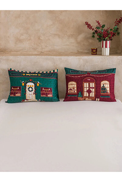 LC Waikiki Christmas Themed Pillow Case Set of 2 50X70 cm