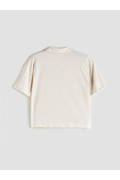 LC Waikiki Shirt Collar Bear Printed Women's Pajama Set