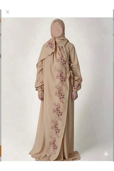 New Sheet Very luxurious embroidered prayer shawl (mard) with attached scarf, wide and comfortable