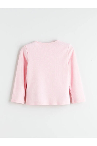 LC Waikiki Long Sleeve Girl's Ribbed Knit T-Shirt 2-Pack