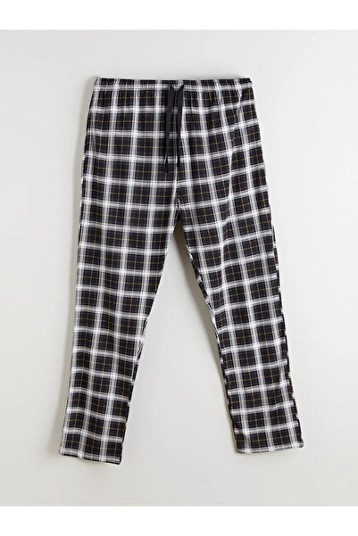 LC Waikiki Plus Size Standard Fit Plaid Men's Pajama Bottoms