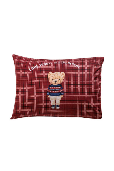 LC Waikiki Комплект от 2 калъфки за възглавници с принт на мече, 50x70 cm