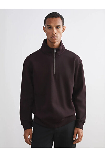 LC Waikiki Мъжка дебела суитшърт с цип и изправен яка