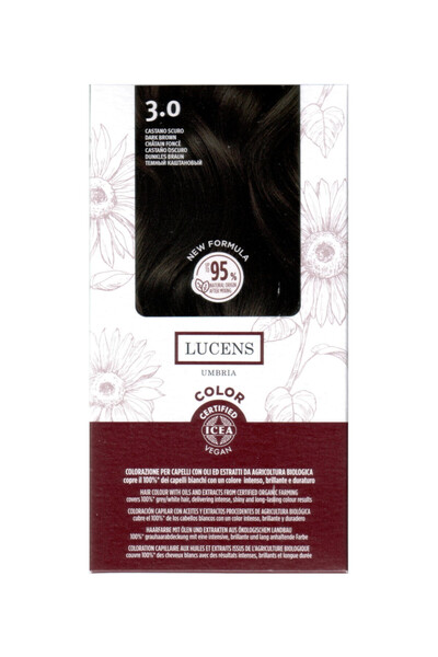 Lucens Umbria Ammonia-free hair dye Dark Satin 3.0