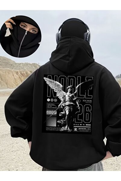 ship master سترة كار ماسكي نينجا فليس للجنسين – قماش سميك بثلاث خيوط، موديل O...