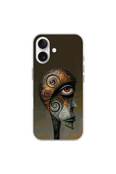 Dali Design حافظة شفافة متوافقة مع آيفون 16 بتصميم الجدول 2