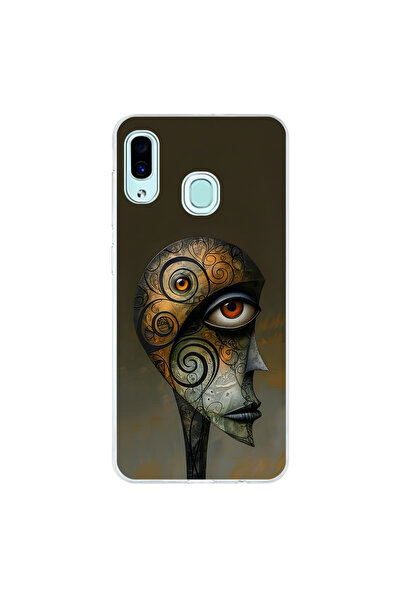 Dali Design حافظة شفافة متوافقة مع هاتف سامسونج جالاكسي A30 بتصميم الجدول 2