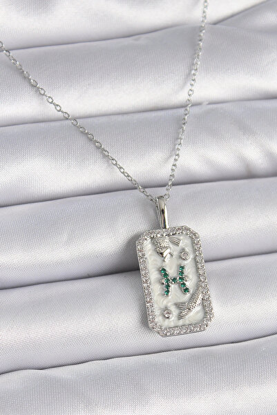 shopwave 316L الصلب الفضة اللون سلسلة الحوت زيركون حجر قلادة المرأة