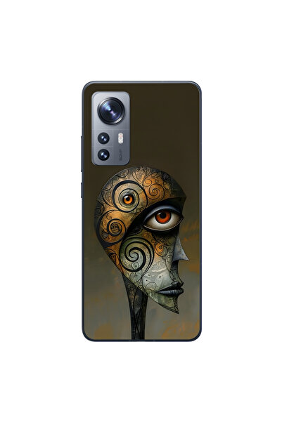 Dali Design حافظة شفافة متوافقة مع هاتف Xiaomi Mi 12 Lite بتصميم مخطط 2