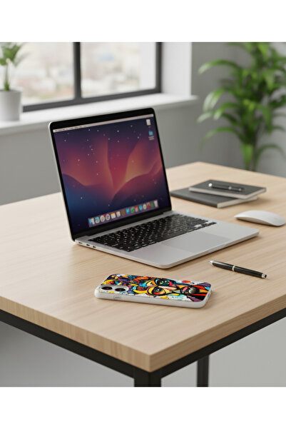 Dali Design Xiaomi Redmi Note 9 Compatible Transparent Case Table 1 Design