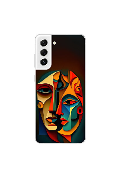 Dali Design حافظة شفافة متوافقة مع هاتف سامسونج جالاكسي S21 FE بتصميم تابلو 6