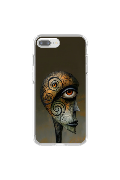 Dali Design iPhone 8 Plus Compatible Transparent Case Table 2 Designs