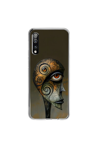 Dali Design حافظة شفافة متوافقة مع هاتف سامسونج جالاكسي A50 بتصميم الجدول 2