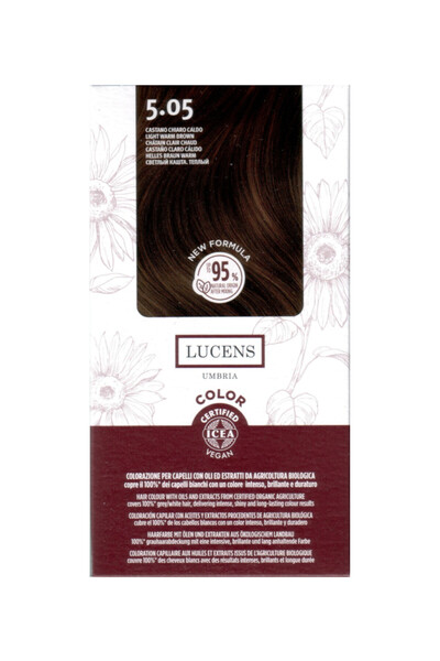 Lucens Umbria Ammonia-free hair dye Light Warm Satin 5.05