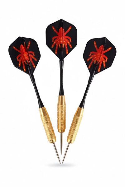 Delta Professional 3-Piece Dart Arrow Set 20 Gram Dart Arrow |   3 Pieces Gold Body Steel Tip High Impact