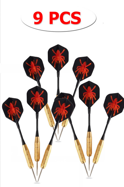 Delta Profesyonel 9'Lu Dart Oku Seti 20 Gram Dart Ok | 9 Adet Gold Gövdeli Çe...