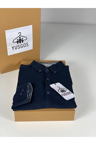 YusGos Men's Slim Fit Oxford Button Collar Shirt