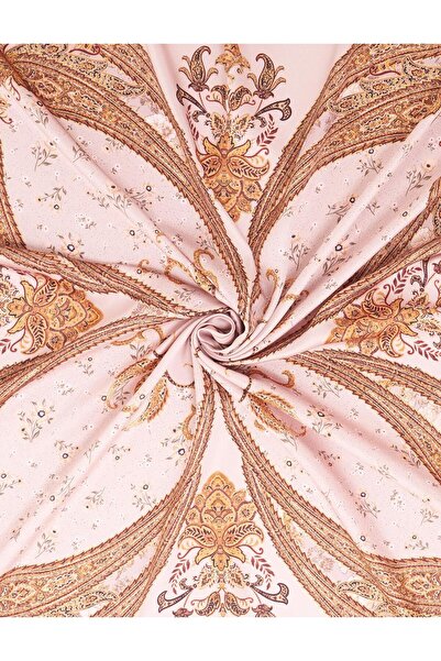 Kayra Εθνοτικό φλοράλ σχέδιο με σχέδιο τουίλ μπεζ